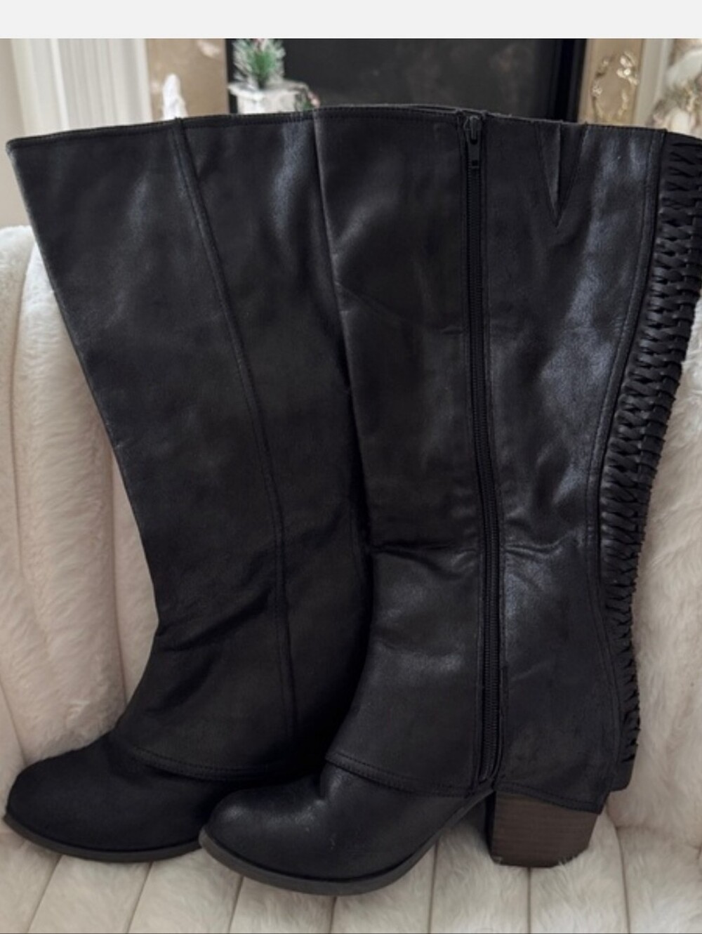 Fergalicious Black Heeled Boots with Classic